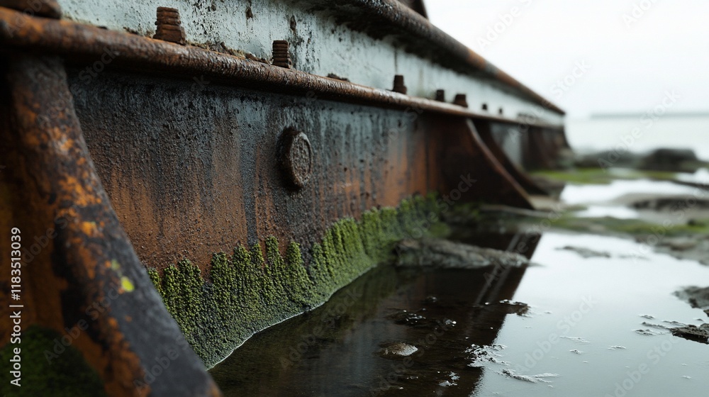Rusty Relics by the Sea: A Coastal Structure's Silent Story Rusty Relics by the Sea: A Coastal Structure's Silent Story