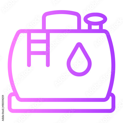 water tank gradient icon