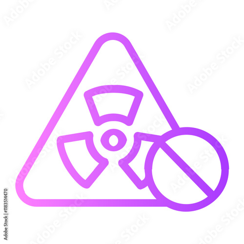 Radiation Sign gradient icon