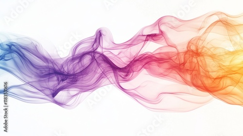 Soft gradient energy field effect on white background for branding