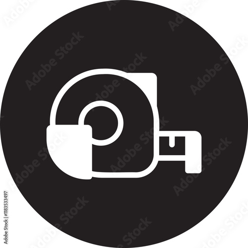 Tape Measure  glyph icon