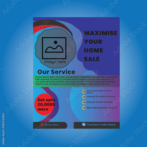 Constructive  and modern  Corporate business flyer template design, Abstract flyer design.