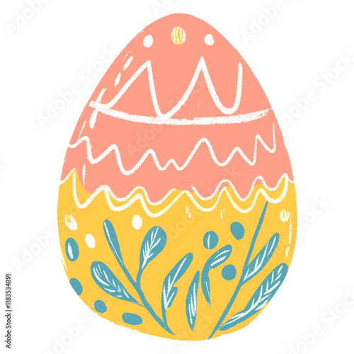 Easter egg pattern illustration celebration vector