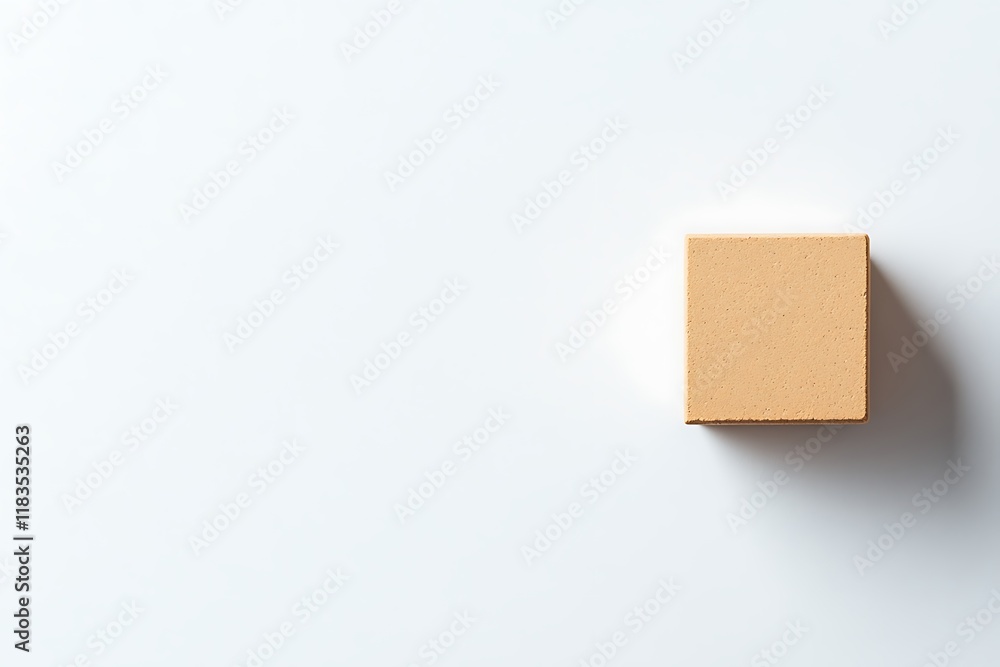 Small Cardboard Box on White Background Small Cardboard Box on White Background