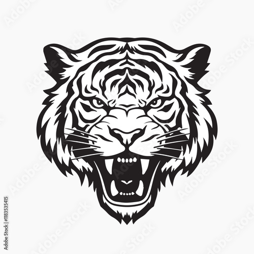 Tiger animal mammal white.