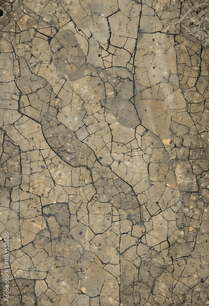 Cracked earth surface showing extensive aridity damage Cracked earth surface showing extensive aridity damage