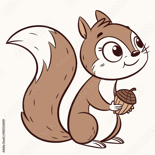 squirrel with acorn