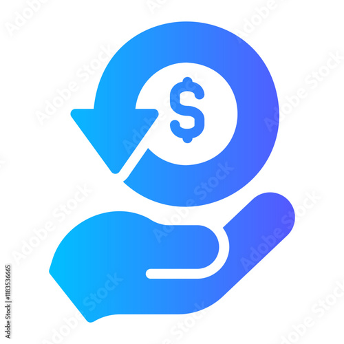 cash back  Gradient icon