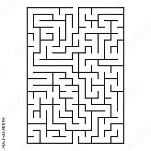 Kids riddle maze puzzle labyrinth vector illustration