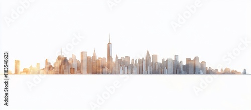 New York City Skyline: A Panoramic View of Urban Architecture photo