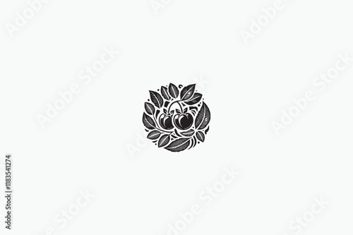 An Acerola Fruit vector silhouette image adobe illustrator..eps