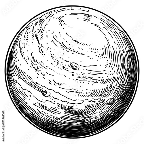 Planet space art illustration vector