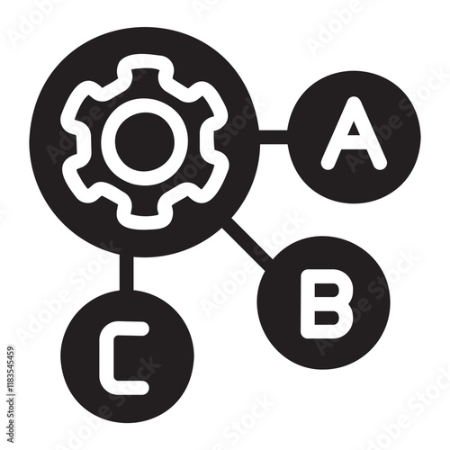 Planning Strategy glyph icon