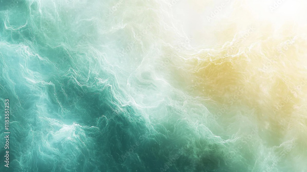 Aura effect in pastel blue and green on white background Aura effect in pastel blue and green on white background
