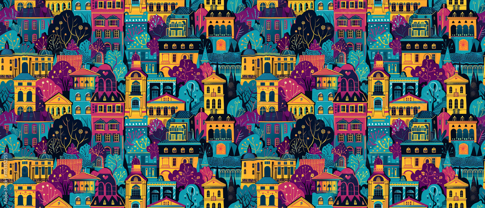 Obraz premium seamless repeating pattern graphic