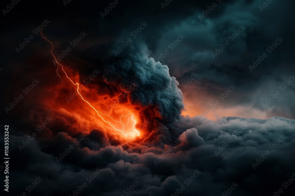 Dramatic celestial event featuring fierce bolts of electric energy streaking through a foreboding ink black night sky with a moody chiaroscuro lighting style and cinematic visual atmosphere Dramatic celestial event featuring fierce bolts of electric energy streaking through a foreboding ink black night sky with a moody chiaroscuro lighting style and cinematic visual atmosphere