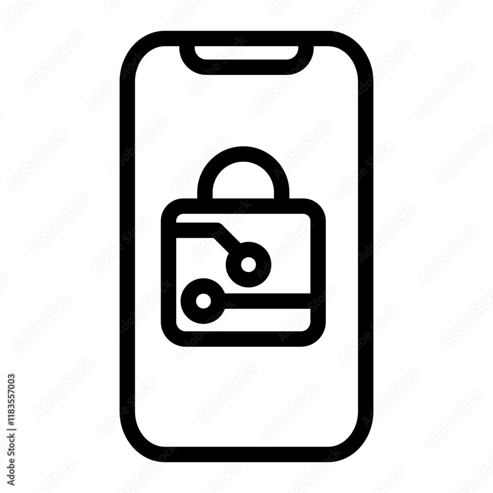 phone Line Icon phone Line Icon