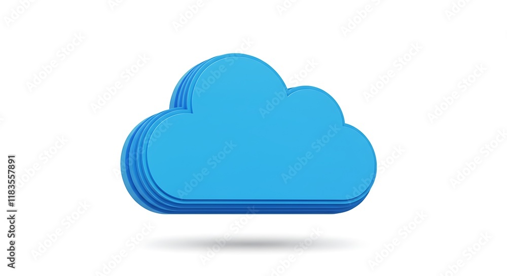 3D Blue Cloud Computing Icon Data Storage Digital Technology Network Internet Cloud Services Backup 3D Blue Cloud Computing Icon Data Storage Digital Technology Network Internet Cloud Services Backup