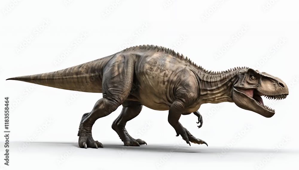 Realistic 3D Render of a Tyrannosaurus Rex Dinosaur - Stock Image for Prehistoric Wildlife, Paleontology, and Education Realistic 3D Render of a Tyrannosaurus Rex Dinosaur - Stock Image for Prehistoric Wildlife, Paleontology, and Education