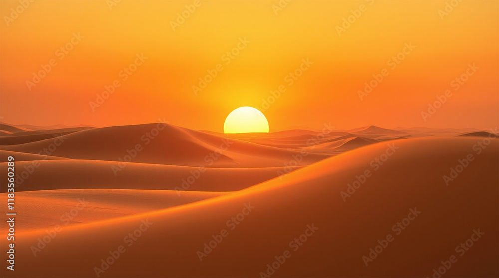 Surreal desert sunset landscape, volumetric lighting, soft velvet-like sand dunes, golden and reddish hues, detailed silky sand texture, tranquil and mysterious atmosphere Surreal desert sunset landscape, volumetric lighting, soft velvet-like sand dunes, golden and reddish hues, detailed silky sand texture, tranquil and mysterious atmosphere