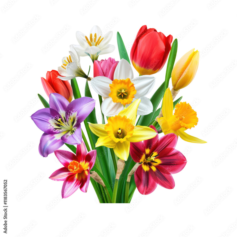 Naklejka premium bouquet of tulips