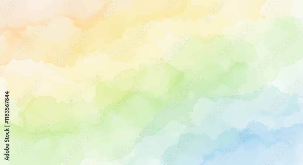 Pastel Watercolor Background Soft Hues Abstract Clouds Spring Colors Gentle Texture Pastel Watercolor Background Soft Hues Abstract Clouds Spring Colors Gentle Texture