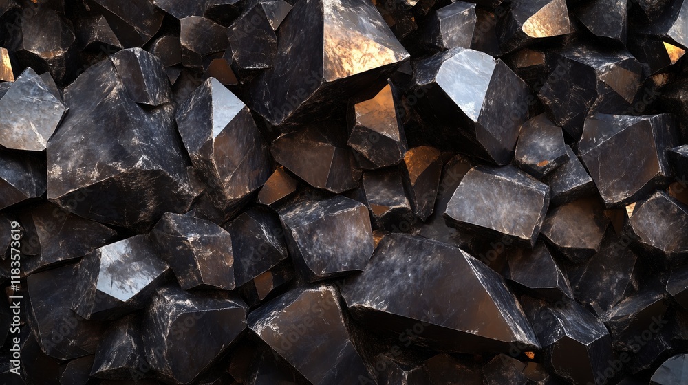 Rugged smoky quartz crystals with uneven surfaces and natural reflections Rugged smoky quartz crystals with uneven surfaces and natural reflections