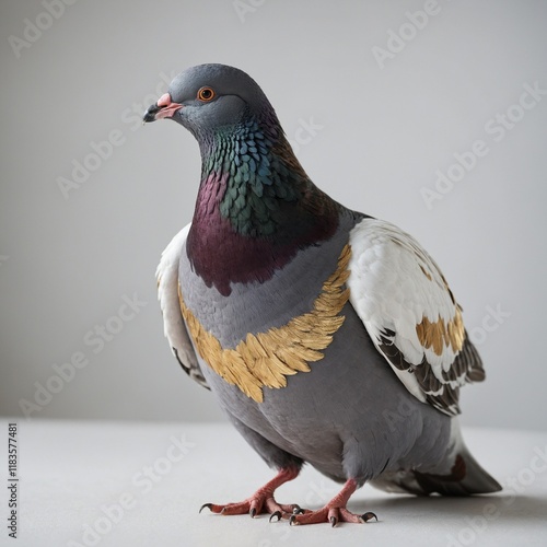 A pigeon is a medium-sized bird belonging to the family Columbidae, which includes doves. Pigeons are found in a wide variety of environments worldwide, ranging from cities to forests.  photo