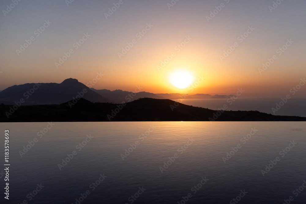 Sunset from Collesano - Sicily Sunset from Collesano - Sicily