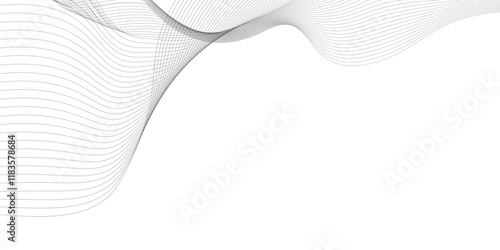 Abstract vector background with wavy lines minimalist background featuring a seamless blend of white and gray tones. The design is clean and modern, with subtle gradients and soft transitions that c
