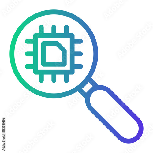 search Line Gradient Icon