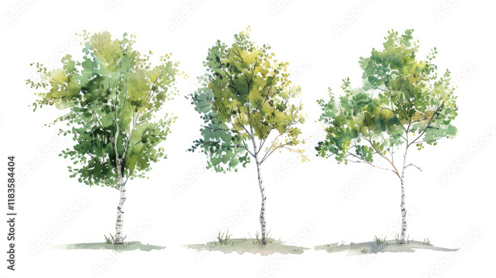 Obraz premium Green Trees