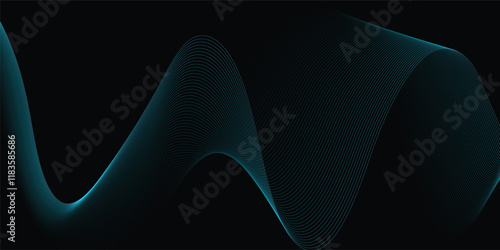 abstract, waves in shades of black merge smoothly, creating a dreamy ambiance with a perfect blend of fluidity and artistic expression. Digital frequency track equalizer. Stylized line art background
