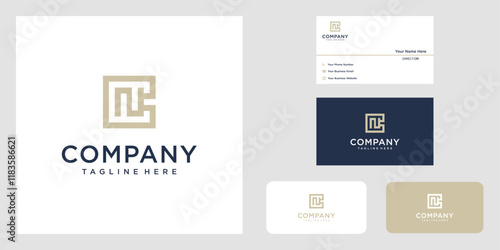 nc logo, cn logo, abstract, geometric, modern