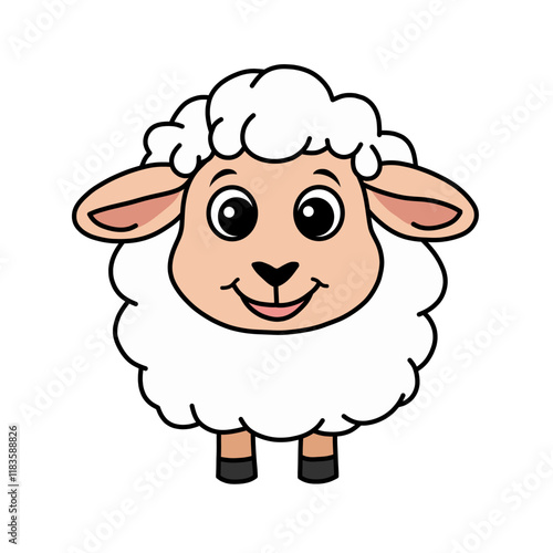 Cute Sheep Hand Drawn Illustration