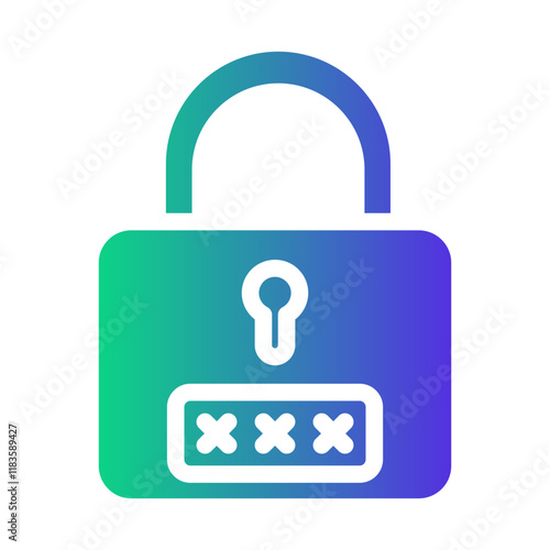 padlock Gradient icon