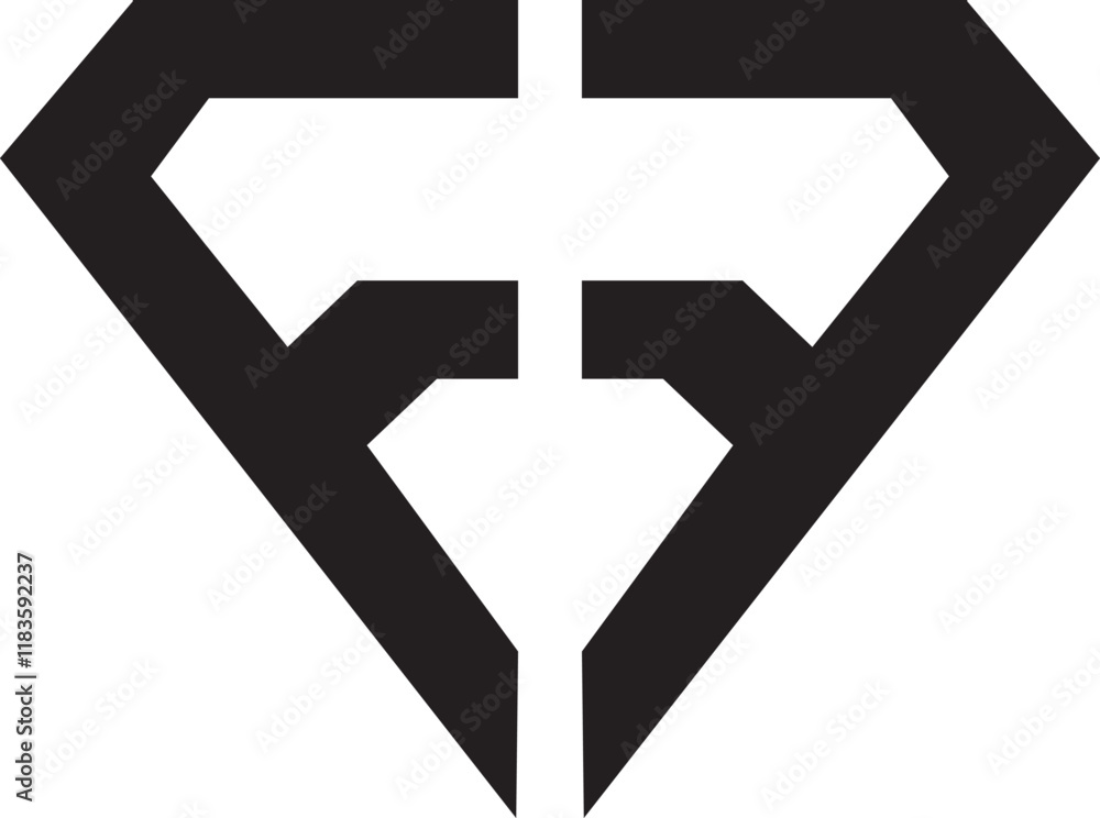 Fototapeta premium FF Diamond shape.eps