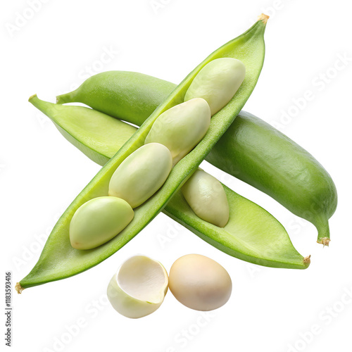 Wallpaper Mural Bean and slice bean isolated on transparent background. Torontodigital.ca