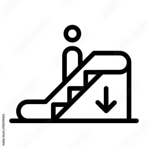 escalator Line Icon