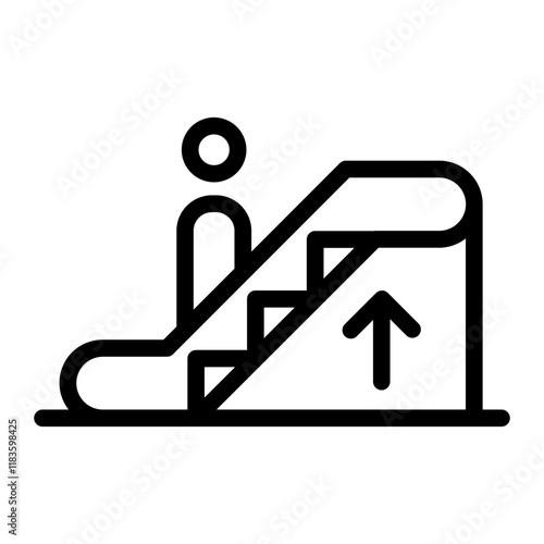 escalator Line Icon