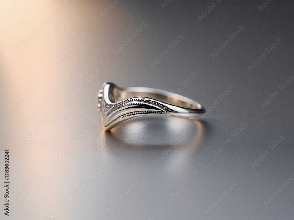 simple silver ring, clean background simple silver ring, clean background