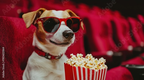 Dog at the Movies: Popcorn & Sunglasses