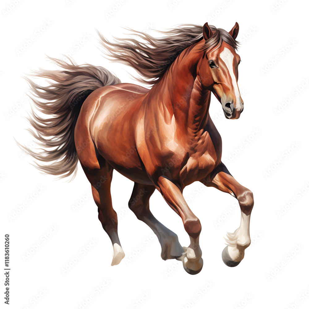 Obraz premium Horse Riding Clipart Vector Illustration