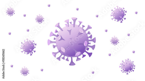 Viruses to come after COVID-19. Virus x,norovirus, ideal for medical and scientific presentations.
