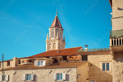 Trogir old town in Croatia photo