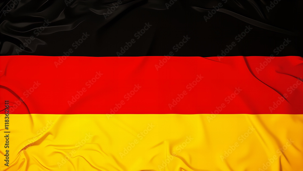 German flag with artistic brushstroke design
German flag with artistic brushstroke design