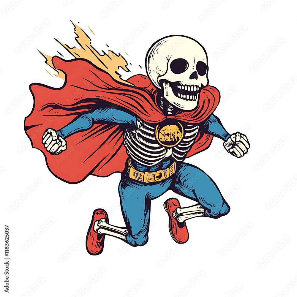 Skeleton Superhero Flying (5) Skeleton Superhero Flying (5)