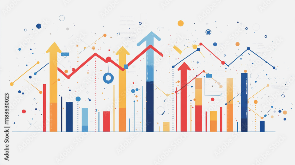 charts and graphs with statistics to innovative analyze business potential and forecast future development of companies growth. charts and graphs with statistics to innovative analyze business potential and forecast future development of companies growth.