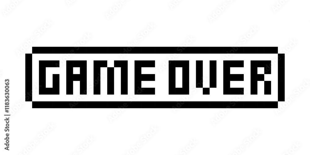 Game buttons icon set pixel art Game buttons icon set pixel art