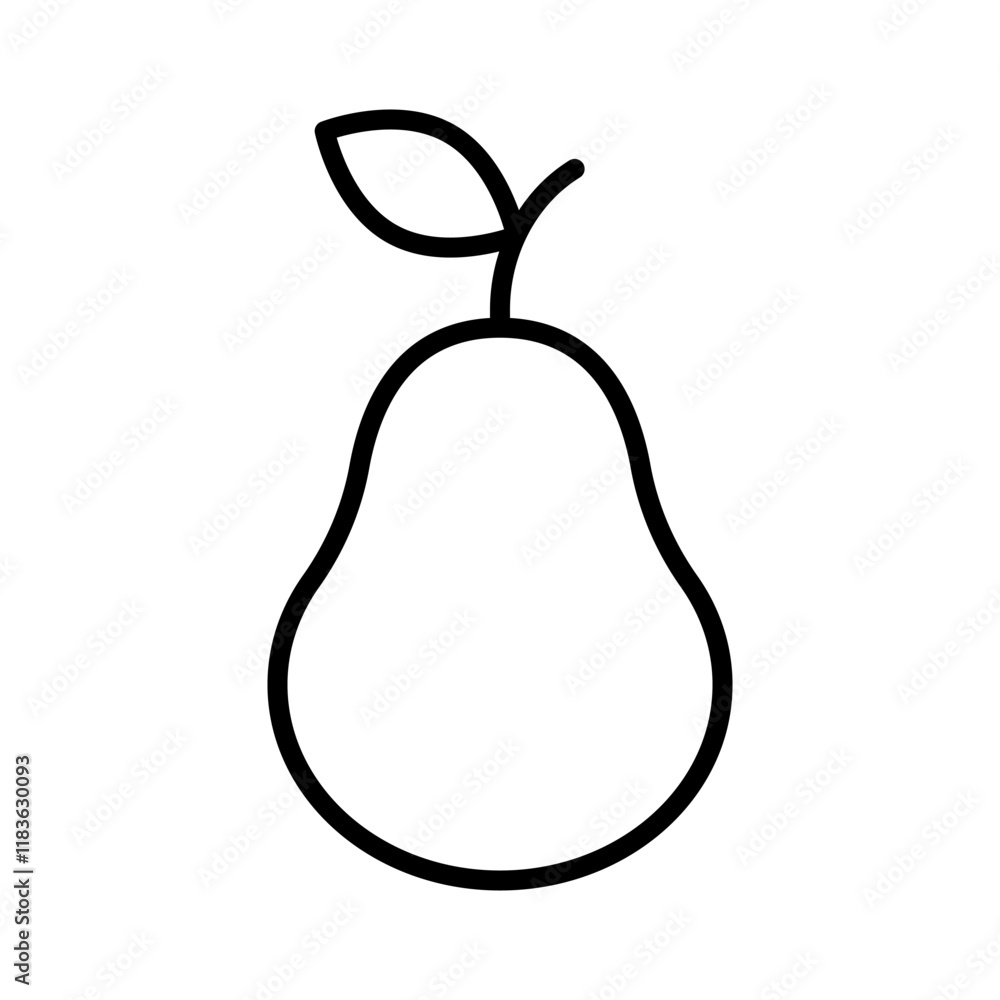Pear fruit icon simple design Pear fruit icon simple design